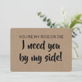 Invitation Femme d'honneur / Femme d'honneur (Debout devant)