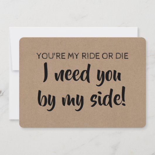 Invitation Femme d'honneur / Femme d'honneur (Devant)