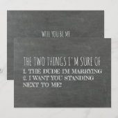 Invitation Femme d'honneur / Femme d'honneur (Devant / Derrière)