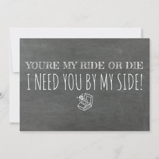 Invitation Femme d'honneur / Femme d'honneur (Devant)