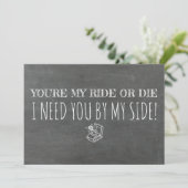 Invitation Femme d'honneur / Femme d'honneur (Debout devant)