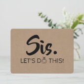 Invitation Femme d'honneur / Femme d'honneur (Debout devant)