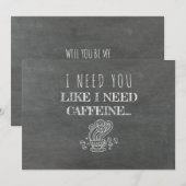 Invitation Femme d'honneur / Femme d'honneur (Devant / Derrière)