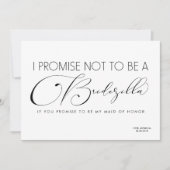 Invitation Femme d'honneur / Femme d'honneur BRIDEZILLA (Devant)