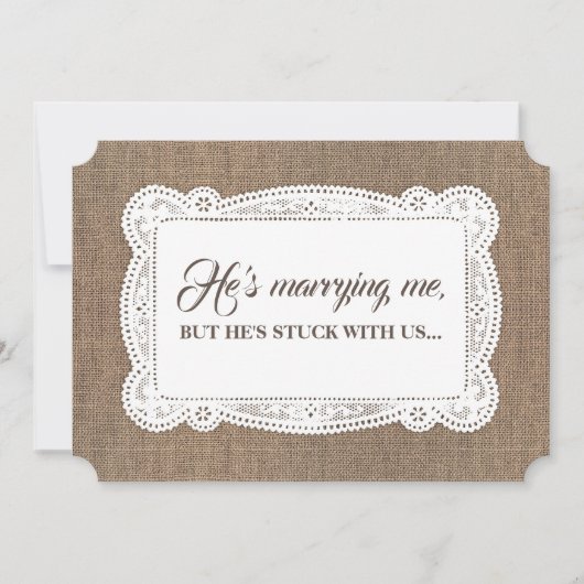 Invitation Femme d'honneur / Femme d'honneur Proposition rust (Devant)