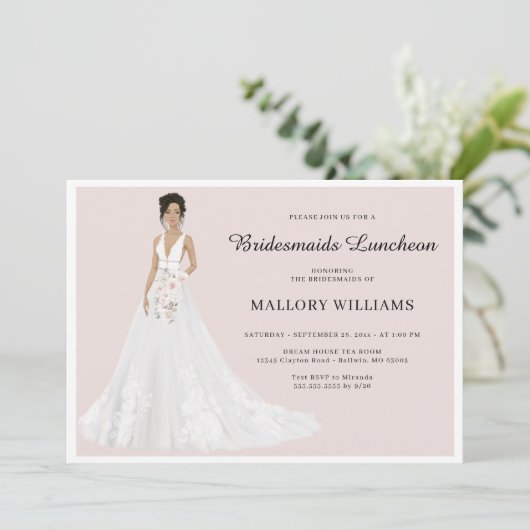 Invitation Femme d'honneur Luncheon (Debout devant)