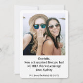 Invitation Femme d'honneur ou servante d'honneur - Propositio (Dos)