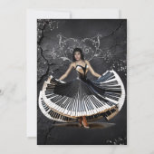 Invitation Femme élégante (Dos)