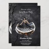 Invitation Femme élégante (Devant / Derrière)