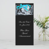 INVITATION FEMME ÉLÉGANTE BEAUTÉ BIJOU /DAME,RUBAN BLEU,FLEUR (Debout devant)