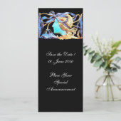 INVITATION FEMME ÉLÉGANTE BEAUTÉ BIJOU /FEMME, RUBAN BLEU, FL (Debout devant)