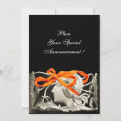 INVITATION FEMME ÉLÉGANTE BEAUTÉ BIJOU /FEMME, RUBAN ROUGE, F (Dos)