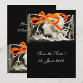 INVITATION FEMME ÉLÉGANTE BEAUTÉ BIJOU /FEMME, RUBAN ROUGE, F (Devant / Derrière)