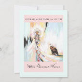 Invitation Femme Et Aigle Amérindiens (Devant)
