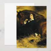 Invitation Femme et Cheval (Devant / Derrière)