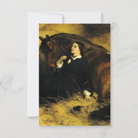 Invitation Femme et Cheval (Devant)