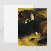 Invitation Femme et Cheval (Devant / Derrière)
