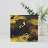 Invitation Femme et Cheval (Debout devant)