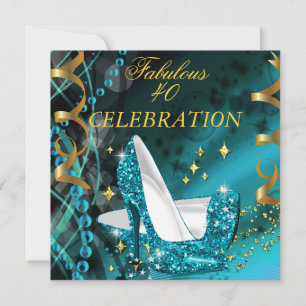 Invitation Femme Fabuleuse de 40 ans Chaussures à Talons Sarc