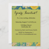 Invitation Femme-fille de fleurs dans le jardin de tournesol (Devant)