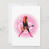 Invitation Femme Jouant de la guitare (Devant)