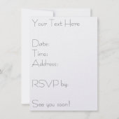 Invitation Femme Lecture Springtime Monet (Dos)