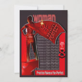 Invitation Femme Née Parfaite : Joyeuse Journée des Femmes 8  (Devant)