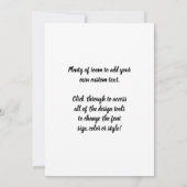 Invitation Femme paysanne creuser par Vincent van Gogh (Dos)