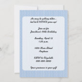 Invitation Femme rétro tenant une photo (Dos)