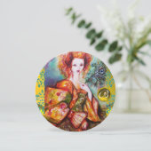 INVITATION FEMME ROMANTIQUE AVEC PÂTE DE PEACOCK ÉCLANTE (Debout devant)