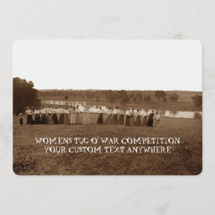 Invitation Femme tug-O-War Fox River Elgin IL dans les années