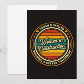 Invitation Femmes dans la construction dures et qualifiées (Devant / Derrière)