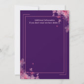 Invitation Femmes Floral Moderne Élégant Parti de retraite (Dos)