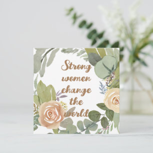 Invitation femmes fortes changer le monde 8 mars égalité