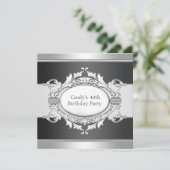 Invitation FEMMES Noir 40e anniversaire (Debout devant)