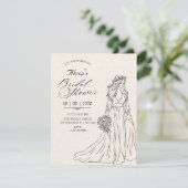 Invitation Femmes vintage en robe d'anniversaire (Debout devant)