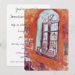 Invitation Fenêtre de l'atelier de Vincent van Gogh à l'asile