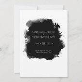 Invitation Fenêtre de photo d'un trait de brosse inhabituel E (Dos)