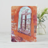 Invitation Fenêtre du Studio de Vincent van Gogh à l'Asile (Debout devant)