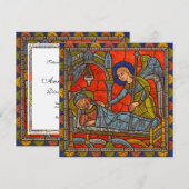 Invitation Fenêtre en verre tendu de la cathédrale de Chartre (Devant / Derrière)