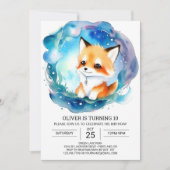 Invitation Fennec Fox Birthday Adventure (Devant)