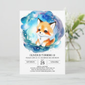 Invitation Fennec Fox Birthday Adventure (Debout devant)
