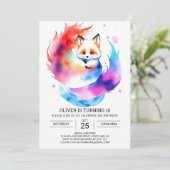 Invitation Fennec Fox Party pour enfants anniversaire (Debout devant)