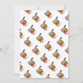 Invitation Fente de Noël sur branche d'arbre (Dos)