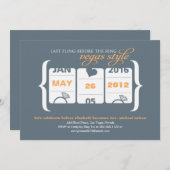 Invitation Fente machine à sous Bachelorette Party à Vegas (Devant / Derrière)