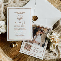 Fer à cheval floral | Mariage occidental cuivre ro