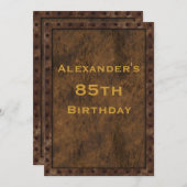 Invitation Fer encadré Effet Garçons Anniversaire Double Côté (Devant / Derrière)