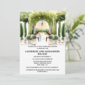 Invitation Ferme à vin Cuisine toscane été al fresco (Debout devant)