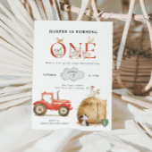 Invitation Ferme Barnyard Fun Premier anniversaire