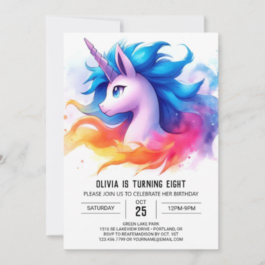 Invitation Ferme Cheval Editable Anniversaire (Devant)